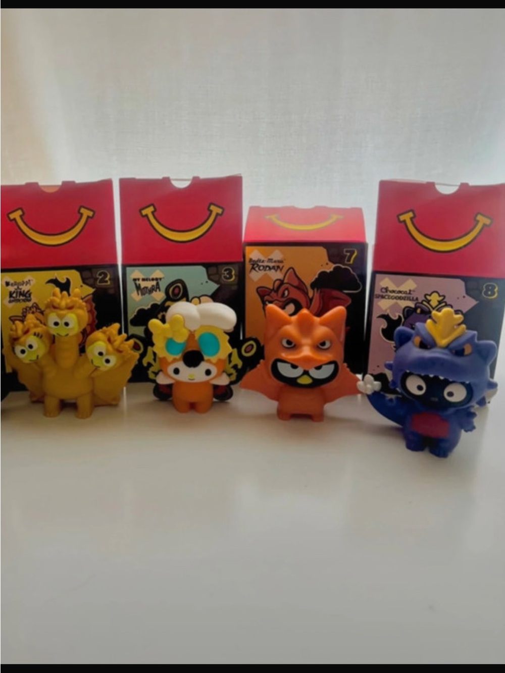 Hello kitty Godzilla Collectible Figures - Multi-Color Set